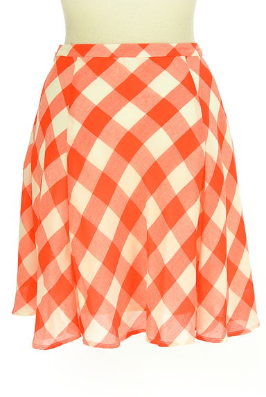 ef-de（エフデ）の古着「ギンガムチェック柄フレアスカート（ミニスカート）」大画像２へ