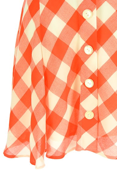 ef-de（エフデ）の古着「ギンガムチェック柄フレアスカート（ミニスカート）」大画像５へ