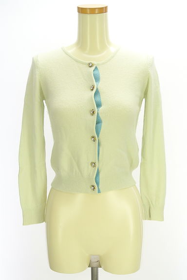 MISCH MASCH（ミッシュマッシュ）の古着「ビジューボタンニットカーディガン（カーディガン・ボレロ）」大画像１へ