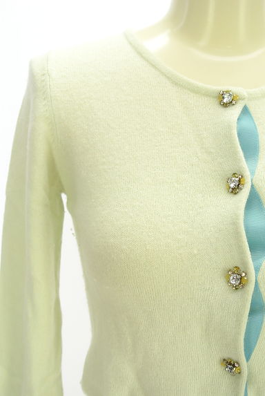 MISCH MASCH（ミッシュマッシュ）の古着「ビジューボタンニットカーディガン（カーディガン・ボレロ）」大画像４へ