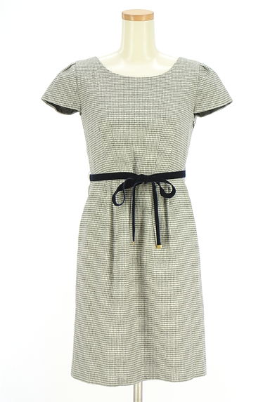 MISCH MASCH（ミッシュマッシュ）の古着「半そで千鳥格子柄ウール混ワンピース（ワンピース・チュニック）」大画像１へ