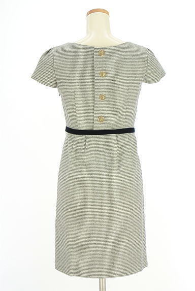 MISCH MASCH（ミッシュマッシュ）の古着「半そで千鳥格子柄ウール混ワンピース（ワンピース・チュニック）」大画像２へ