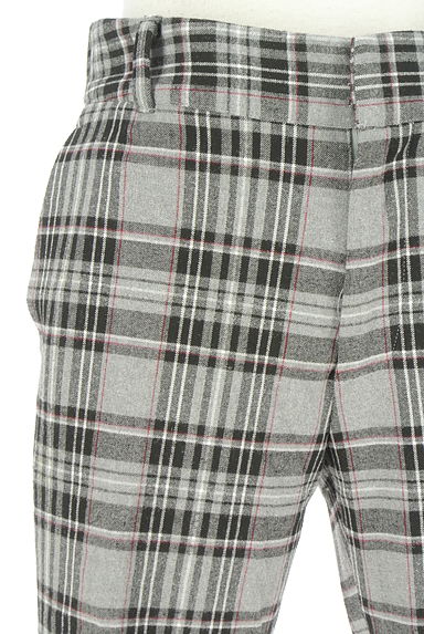 MAYSON GREY（メイソングレイ）の古着「チェック柄起毛テーパードパンツ（パンツ）」大画像４へ