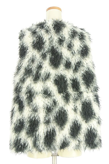 AZUL BY MOUSSY（アズールバイマウジー）の古着「アニマル柄フェイクファーベスト（ベスト・ジレ）」大画像２へ