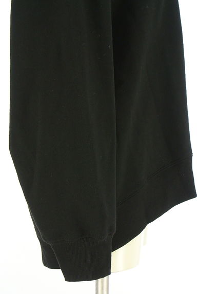 AZUL BY MOUSSY（アズールバイマウジー）の古着「エンボスロゴ裏起毛スウェットトップス（スウェット・パーカー）」大画像５へ