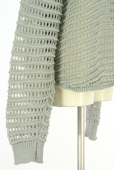 AZUL BY MOUSSY（アズールバイマウジー）の古着「メッシュニットトップス（ニット）」大画像５へ