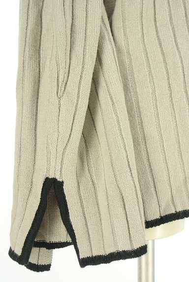 AZUL BY MOUSSY（アズールバイマウジー）の古着「モックネックリブニットトップス（ニット）」大画像５へ