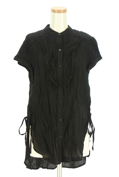 AZUL BY MOUSSY（アズールバイマウジー）の古着「サイドリボンしわ加工ブラウス（ブラウス）」大画像１へ