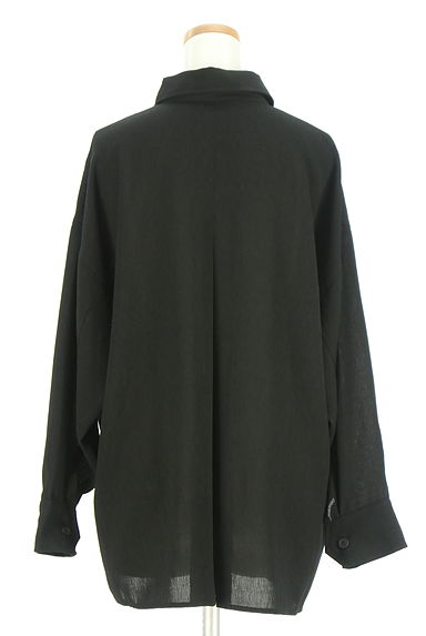 AZUL BY MOUSSY（アズールバイマウジー）の古着「サイドスリット楊柳ブラウス（ブラウス）」大画像２へ