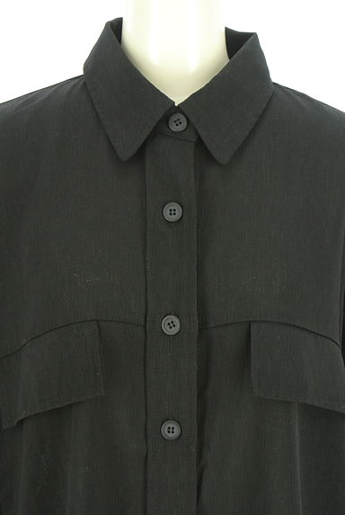 AZUL BY MOUSSY（アズールバイマウジー）の古着「サイドスリット楊柳ブラウス（ブラウス）」大画像４へ