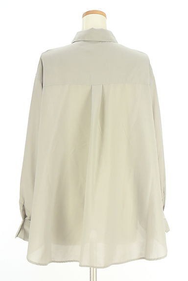 AZUL BY MOUSSY（アズールバイマウジー）の古着「オーバーシルエットブラウス（ブラウス）」大画像２へ