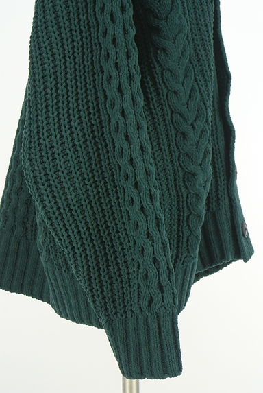 AZUL BY MOUSSY（アズールバイマウジー）の古着「オーバーサイズケーブルニットカーデ（カーディガン・ボレロ）」大画像５へ