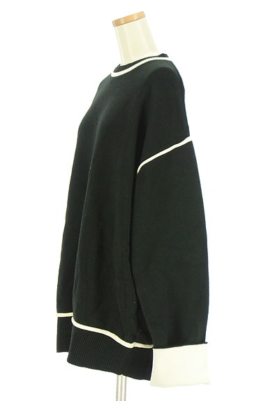 AZUL BY MOUSSY（アズールバイマウジー）の古着「ミドル丈ニットプルオーバー（ニット）」大画像３へ