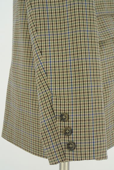 AZUL BY MOUSSY（アズールバイマウジー）の古着「ダブルボタンチェック柄ジャケット（ジャケット）」大画像５へ