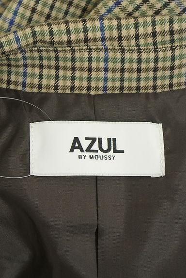 AZUL BY MOUSSY（アズールバイマウジー）の古着「ダブルボタンチェック柄ジャケット（ジャケット）」大画像６へ