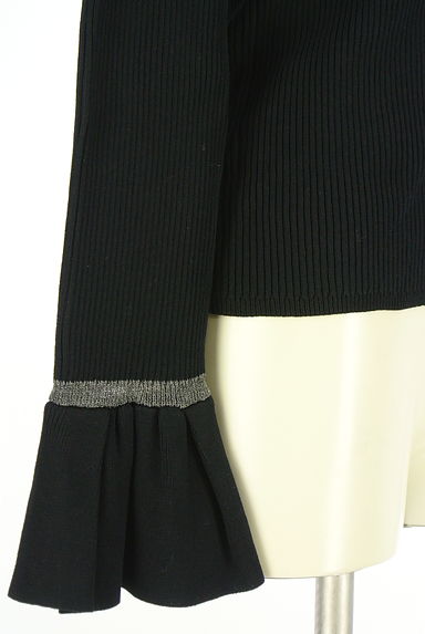 AZUL BY MOUSSY（アズールバイマウジー）の古着「ライン入りリブニットトップス（ニット）」大画像５へ