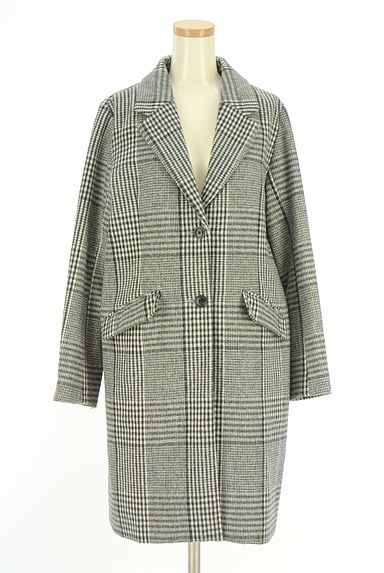 AZUL BY MOUSSY（アズールバイマウジー）の古着「チェック柄チェスターコート（コート）」大画像１へ
