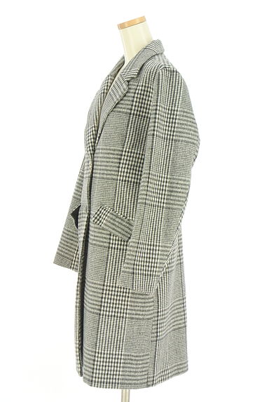 AZUL BY MOUSSY（アズールバイマウジー）の古着「チェック柄チェスターコート（コート）」大画像３へ