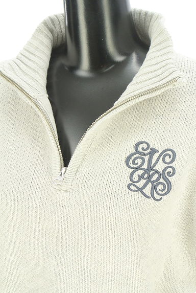 EVRIS（エヴリス）の古着「ロゴ刺繍入りハーフジップニットトップス（ニット）」大画像４へ