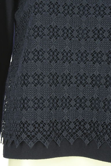 HUMAN WOMAN（ヒューマンウーマン）の古着「フロントレース起毛トップス（カットソー・プルオーバー）」大画像４へ