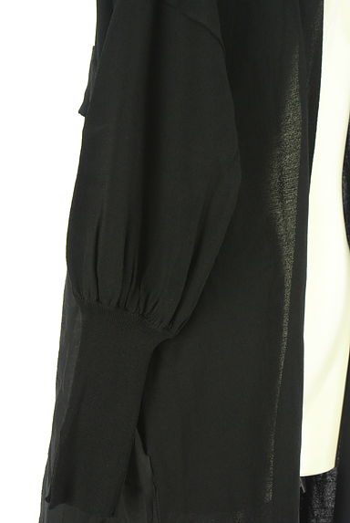 OSMOSIS（オズモーシス）の古着「loaf LE TRICOT シアー切替ロングニットカーデ（カーディガン・ボレロ）」大画像５へ