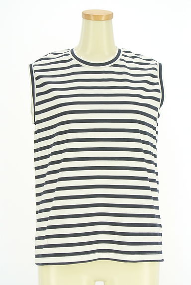 23区（ニジュウサンク）の古着「ボーダーノースリトップス（カットソー・プルオーバー）」大画像１へ