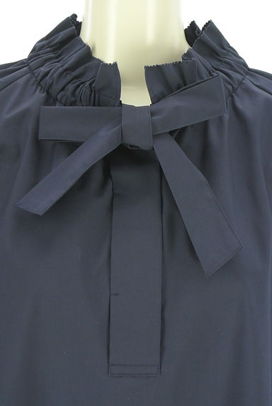 green label relaxing（グリーンレーベル リラクシング）の古着「ボリューム袖フロントリボンブラウス（カットソー・プルオーバー）」大画像４へ