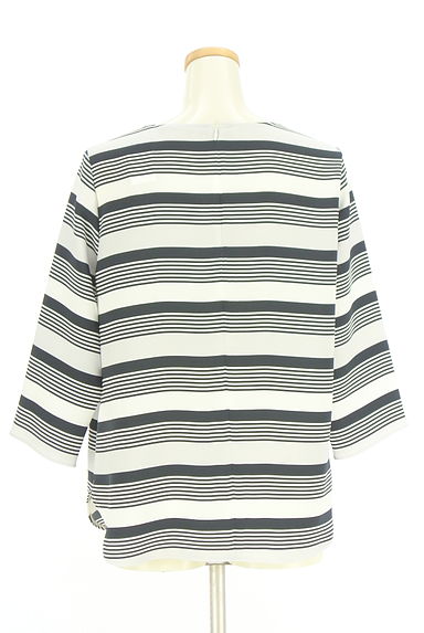 la.f...（ラエフ）の古着「マルチボーダーブラウス（カットソー・プルオーバー）」大画像２へ