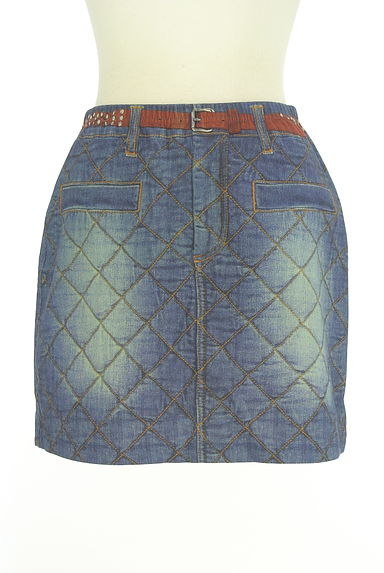 HIROKO BIS（ヒロコビス）の古着「esseNtieL HIROKO BIS フェイクプリントミニスカ（ミニスカート）」大画像１へ