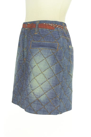 HIROKO BIS（ヒロコビス）の古着「esseNtieL HIROKO BIS フェイクプリントミニスカ（ミニスカート）」大画像３へ