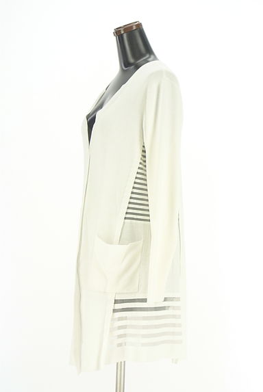 HIROKO BIS（ヒロコビス）の古着「essentiel HIROKO BIS サイドボーダーニットカーデ（カーディガン・ボレロ）」大画像３へ