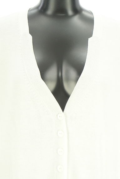 HIROKO BIS（ヒロコビス）の古着「essentiel HIROKO BIS サイドボーダーニットカーデ（カーディガン・ボレロ）」大画像４へ