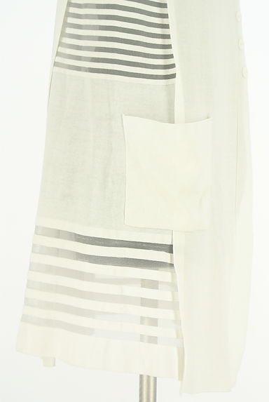 HIROKO BIS（ヒロコビス）の古着「essentiel HIROKO BIS サイドボーダーニットカーデ（カーディガン・ボレロ）」大画像５へ