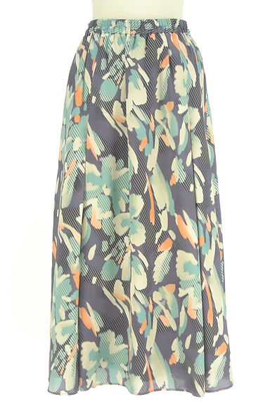 クリックで大画像表示 HIROKO BIS(ヒロコビス)の古着「総柄ロングスカート(ロングスカート・マキシスカート)」大画像1へ