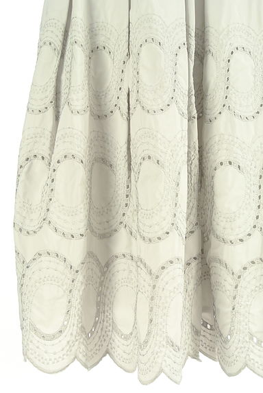 HIROKO BIS（ヒロコビス）の古着「刺繍スカラップ膝下スカート（スカート）」大画像５へ