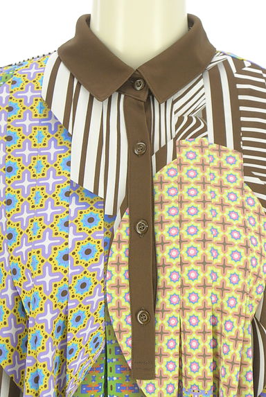 HIROKO BIS（ヒロコビス）の古着「BIS de Y ストレッチフレアブラウス（カットソー・プルオーバー）」大画像４へ