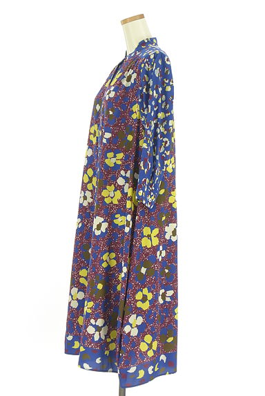 HIROKO BIS（ヒロコビス）の古着「花柄ミモレシャツワンピース（ワンピース・チュニック）」大画像３へ