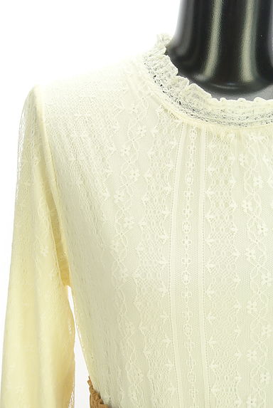 axes femme（アクシーズファム）の古着「ベルト付き異素材ドッキング膝下ワンピース（ワンピース・チュニック）」大画像４へ