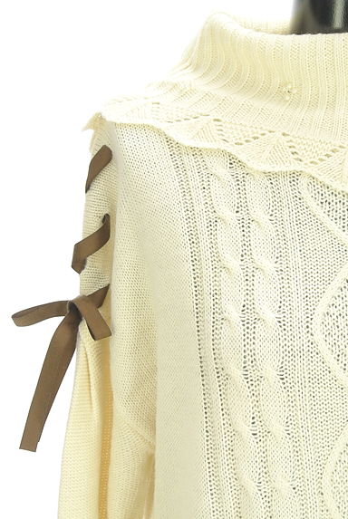 axes femme（アクシーズファム）の古着「レースアップケーブルニットチュニック（ニット）」大画像４へ