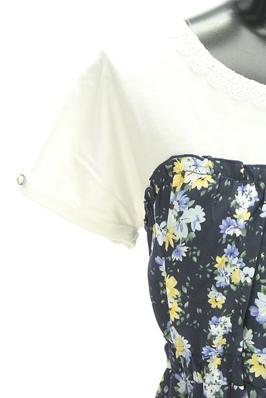 axes femme（アクシーズファム）の古着「レイヤード風花柄ミモレワンピース（ワンピース・チュニック）」大画像４へ