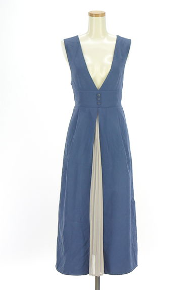 axes femme（アクシーズファム）の古着「フロントプリーツロングジャンスカ（キャミワンピース）」大画像１へ