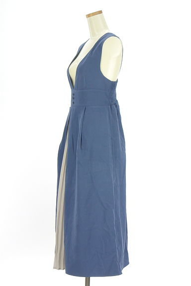 axes femme（アクシーズファム）の古着「フロントプリーツロングジャンスカ（キャミワンピース）」大画像３へ