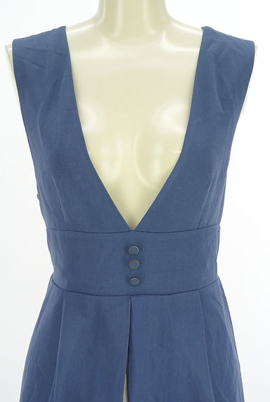 axes femme（アクシーズファム）の古着「フロントプリーツロングジャンスカ（キャミワンピース）」大画像４へ