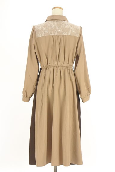 axes femme（アクシーズファム）の古着「レース切替バイカラーロングシャツワンピ（ワンピース・チュニック）」大画像２へ