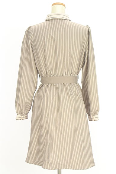 axes femme（アクシーズファム）の古着「ベルト付きストライプシャツチュニック（ワンピース・チュニック）」大画像２へ