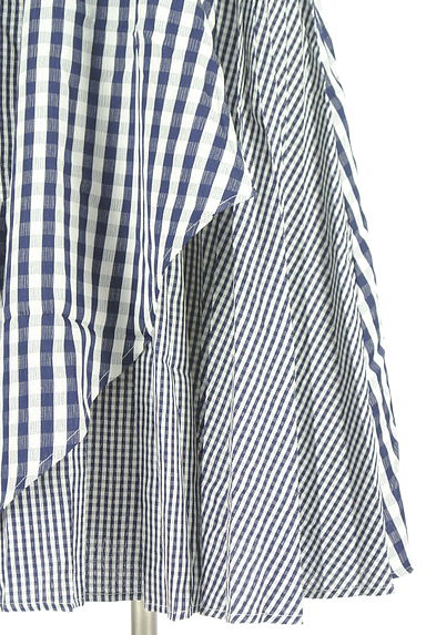 axes femme（アクシーズファム）の古着「ギンガムチェック柄膝下ワンピース（ワンピース・チュニック）」大画像５へ