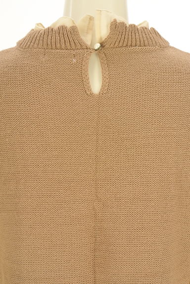 axes femme（アクシーズファム）の古着「チュールレース袖ケーブルニットチュニック（ワンピース・チュニック）」大画像４へ