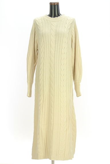 axes femme（アクシーズファム）の古着「axes femme POETIQUE ケーブルニットワンピ（ワンピース・チュニック）」大画像１へ
