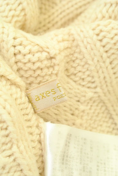 axes femme（アクシーズファム）の古着「axes femme POETIQUE ケーブルニットワンピ（ワンピース・チュニック）」大画像６へ