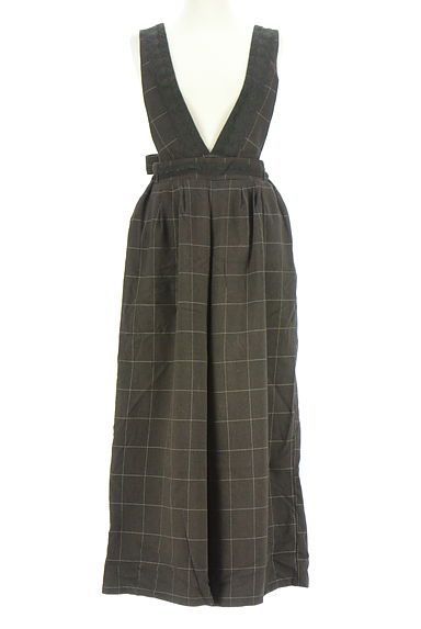 axes femme（アクシーズファム）の古着「チェック柄起毛サロペットパンツ（オーバーオール・サロペット）」大画像１へ